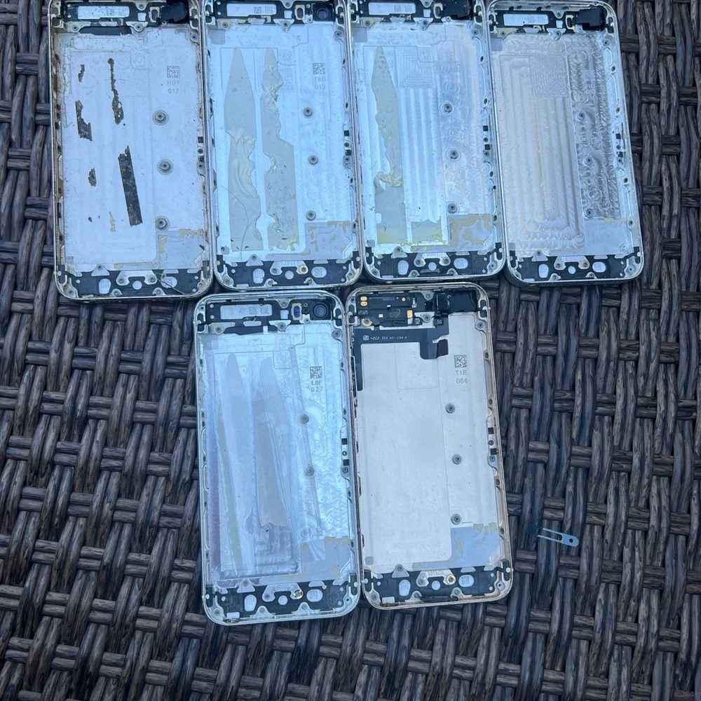 Apple iPhone Silver and Gold Back Housing Lot of 6